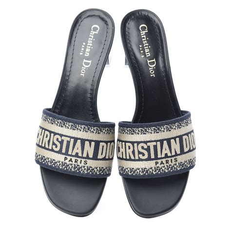 christian dior flip.flops|Christian Dior sandals with heels.